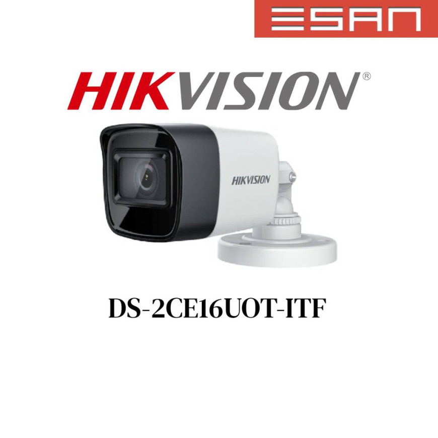 Caméra HIKVISION Externe Fixed Bullet 8MP IP67, IR30m 12M (DS-2CE16U0T-ITF(C))