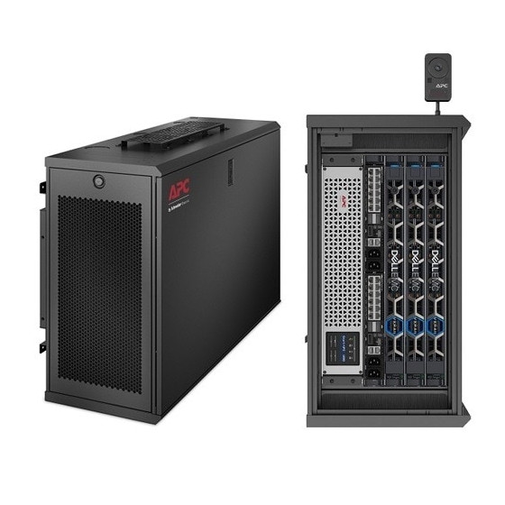 NetShelter WX 6U Low-Profile Wallmount Enclosure 230V Fans