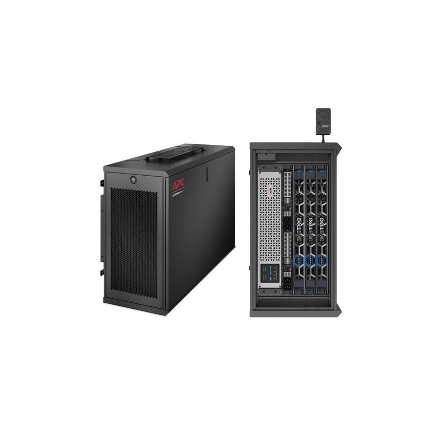 NetShelter WX 6U Low-Profile Wallmount Enclosure 230V Fans