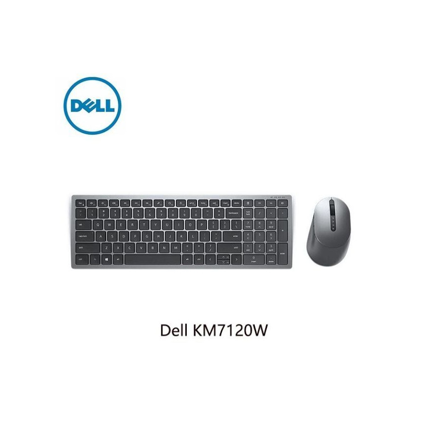 Clavier compact et souris sans fil + Bluetooth Dell Pro Plus - KM7120W - français (AZERTY)