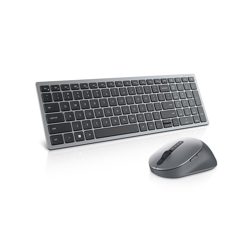 Clavier compact et souris sans fil + Bluetooth Dell Pro Plus - KM7120W - français (AZERTY)