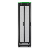 Easy Rack 600mm/42U/800mm with Roof, Side panel,castors,feet and 4 Brackets, No Bottom, black