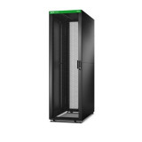 Easy Rack 600mm/42U/800mm with Roof, Side panel,castors,feet and 4 Brackets, No Bottom, black