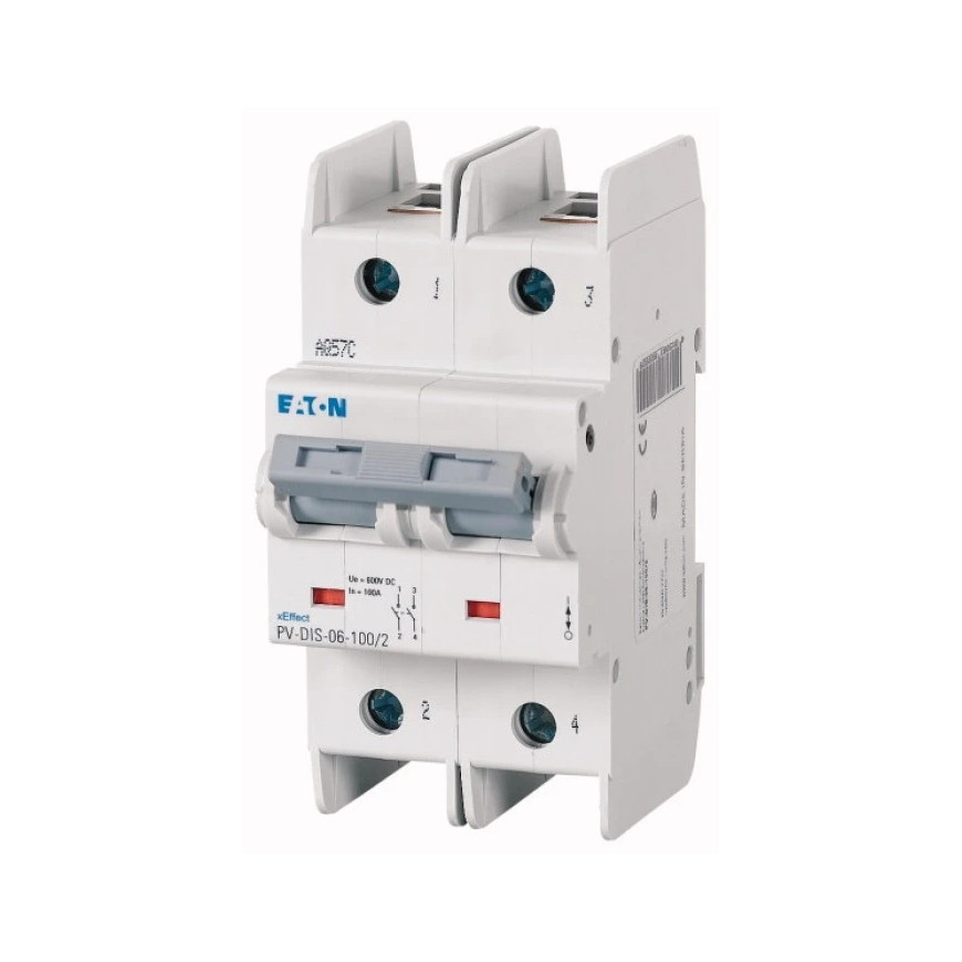 Eaton Interrupteur-sectionneur DC, 2P, 1000V, 100A (PV-DIS-10-100/2-ROT)