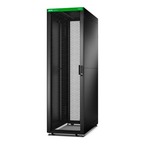 Easy Rack 600mm/42U/1200mm with Roof, Side panel,castors,feet and 4 Brackets, No Bottom, black