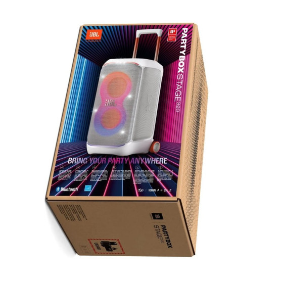 JBL Enceinte Bluetooth portable Partybox Stage 320 Blanc