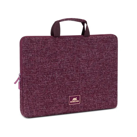 RIVACASE 7913 burgundy red Laptop sleeve 13.3" with handles / 12