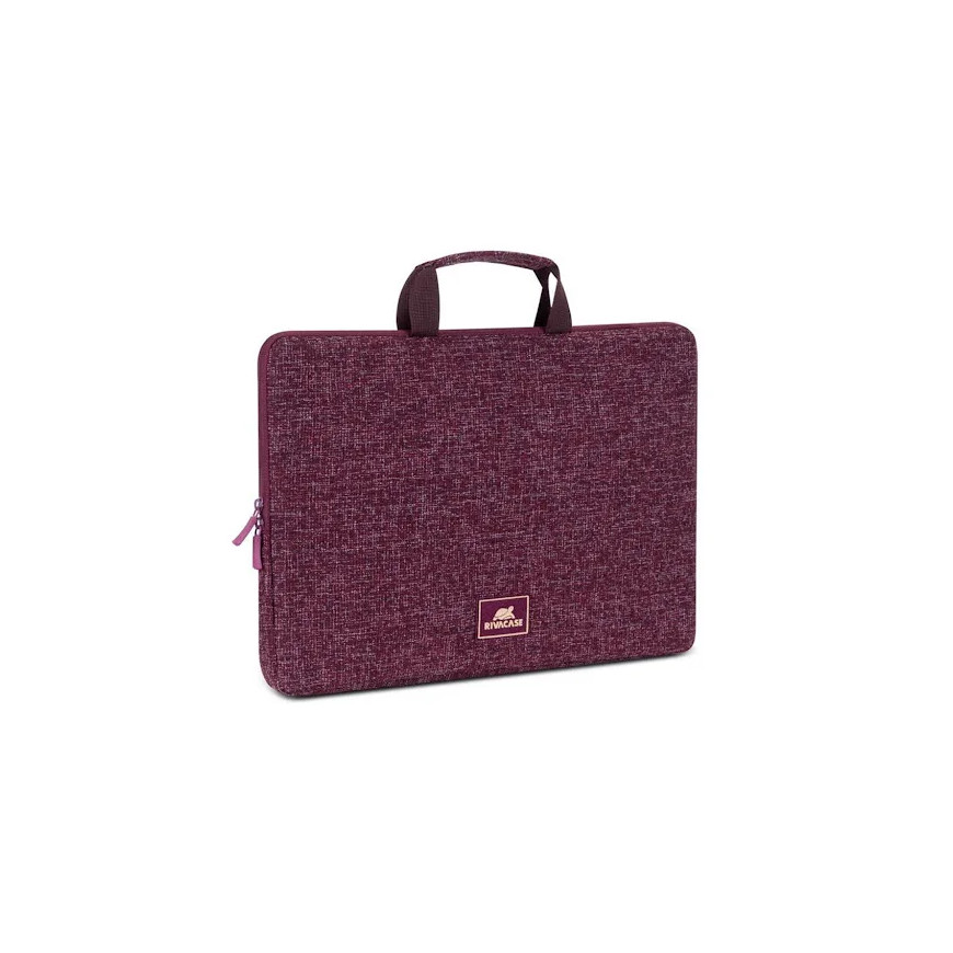 RIVACASE 7913 burgundy red Laptop sleeve 13.3" with handles / 12