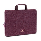 RIVACASE 7913 burgundy red Laptop sleeve 13.3" with handles / 12