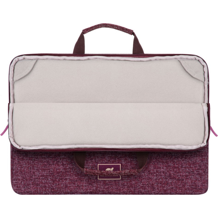 RIVACASE 7913 burgundy red Laptop sleeve 13.3" with handles / 12