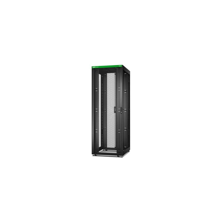Easy Rack 800mm/48U/1200mm with Roof, Side panel,castors,feet and 4 Brackets, No Bottom, black