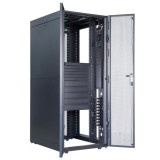 Easy Rack 800mm/48U/1200mm with Roof, Side panel,castors,feet and 4 Brackets, No Bottom, black