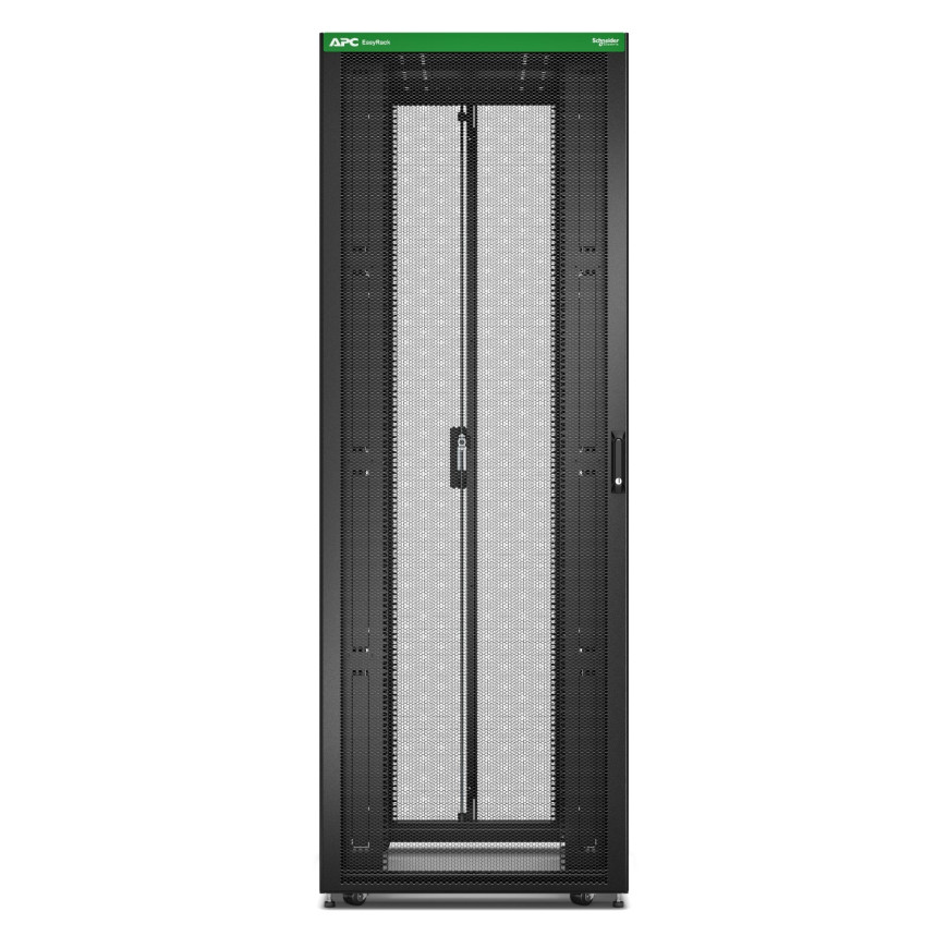 Easy Rack 600mm/48U/1000mm with Roof, Side panel,castors,feet and 4 Brackets, No Bottom, black