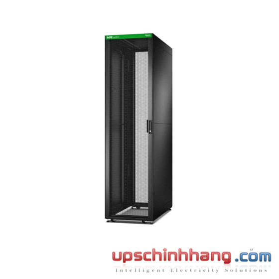 Easy Rack 600mm/48U/1100mm with Roof, Side panel,castors,feet and 4 Brackets, No Bottom, black