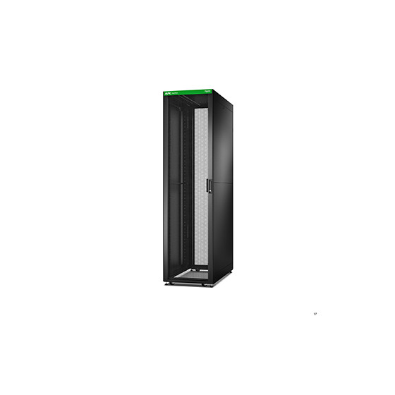Easy Rack 600mm/48U/1100mm with Roof, Side panel,castors,feet and 4 Brackets, No Bottom, black