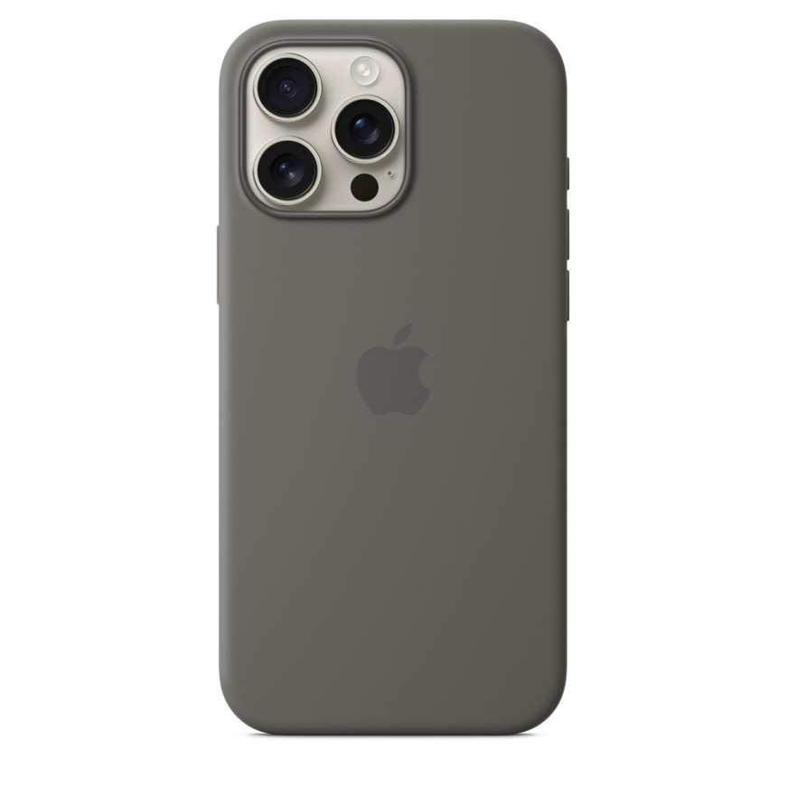 Apple Silicone Case with MagSafe Gris Minéral Apple iPhone 16 Pro