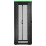 Easy Rack 800mm/42U/1200mm with Roof, Side panel,castors,feet and 4 Brackets, No Bottom, black
