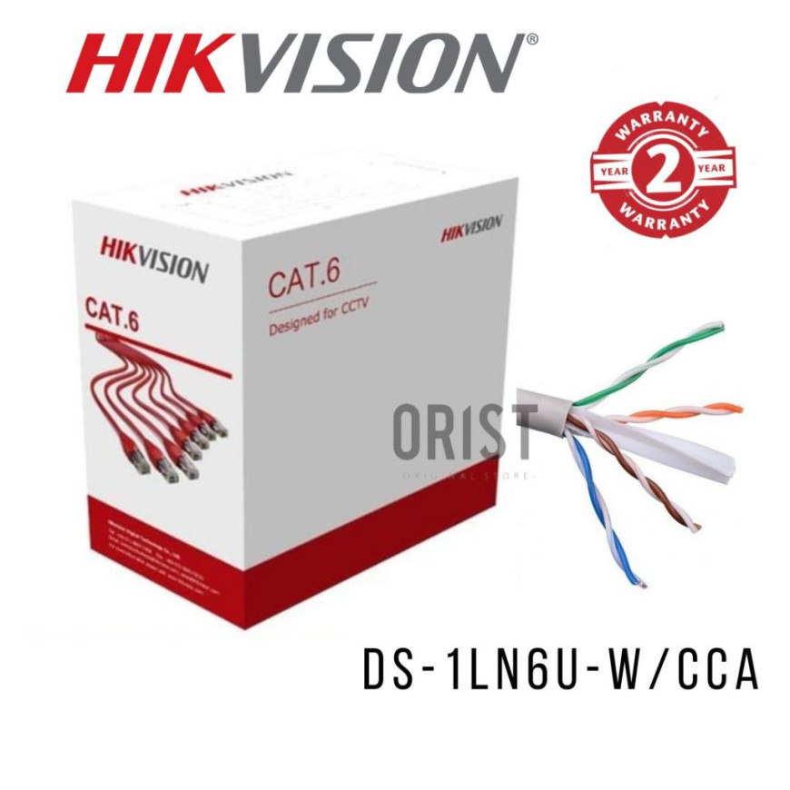 HIKVISION Cable CAT6 UTP 305 m (CCA,0.565 mm) 12M (DS-1LN6U-W/CCA)