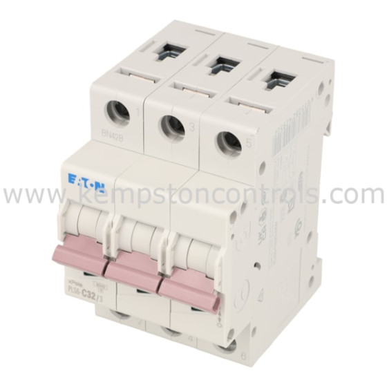Disjoncteur modulaire Eaton 3P D 32A 6KA (PLS6-D32/3-MW)