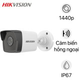 Camera HIKVISION Externe IP Fixed Bullet 4MP IP67, IR30m Audio 12M (DS-2CD1043G0-IUF)
