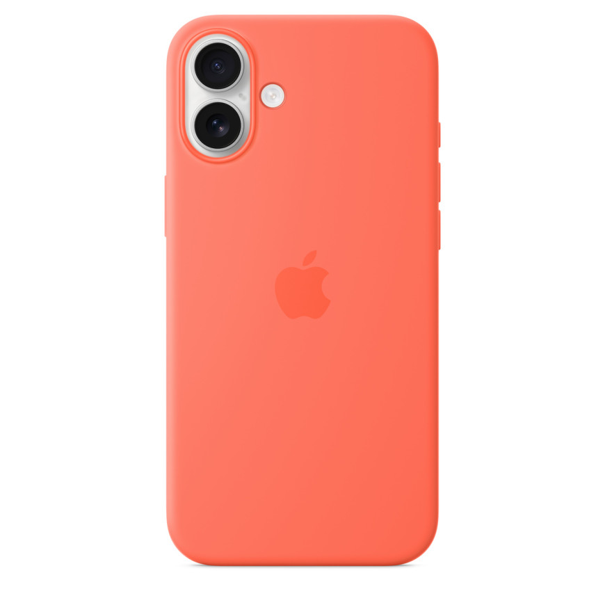 Apple Silicone Case with MagSafe Tangerine Apple iPhone 16 Plus