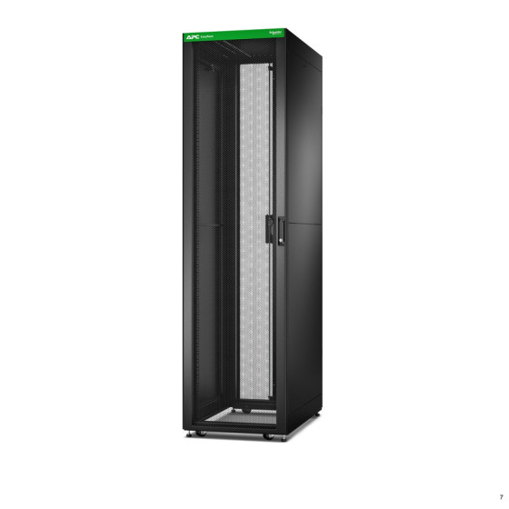 Easy Rack 600mm/48U/1200mm with Roof, Side panel,castors,feet and 4 Brackets, No Bottom, black
