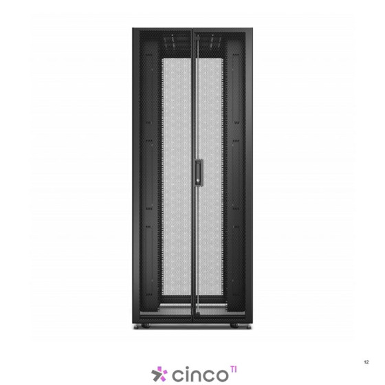 Easy Rack 600mm/48U/1200mm with Roof, Side panel,castors,feet and 4 Brackets, No Bottom, black