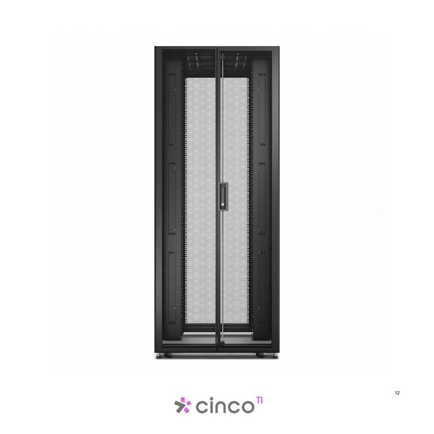 Easy Rack 600mm/48U/1200mm with Roof, Side panel,castors,feet and 4 Brackets, No Bottom, black
