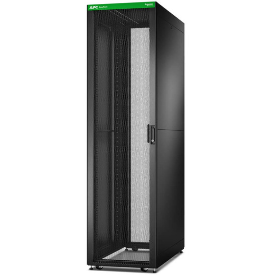 Easy Rack 600mm/48U/1200mm with Roof, Side panel,castors,feet and 4 Brackets, No Bottom, black