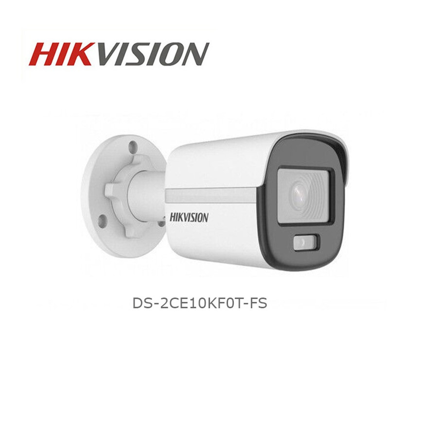 Caméra HIKVISION Externe Fixed Bullet 3k,IP67, IR20m, 24/7color imaging, build-in mic 12M (DS-2CE10KF0T-FS)