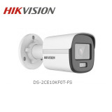 Caméra HIKVISION Externe Fixed Bullet 3k,IP67, IR20m, 24/7color imaging, build-in mic 12M (DS-2CE10KF0T-FS)