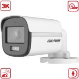 Caméra HIKVISION Externe Fixed Bullet 3k,IP67, IR20m, 24/7color imaging, build-in mic 12M (DS-2CE10KF0T-FS)