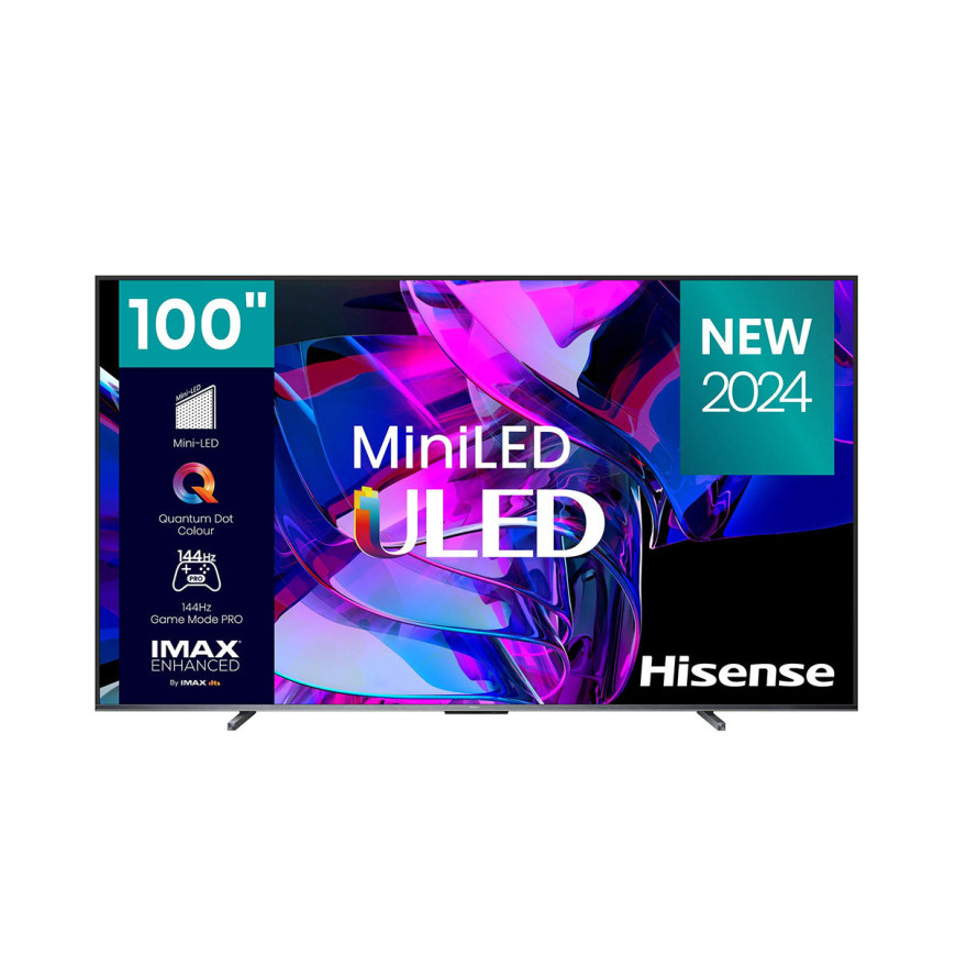 Smart TV HISENSE MINILED 4K 100'' 24 Mois (HIS100U7K)