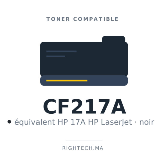 Toner compatible HP 17A noir HP LaserJet (CF217A)