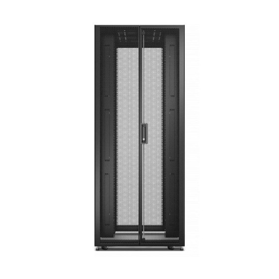 Easy Rack 800mm/48U/1000mm with Roof, Side panel,castors,feet and 4 Brackets, No Bottom, black