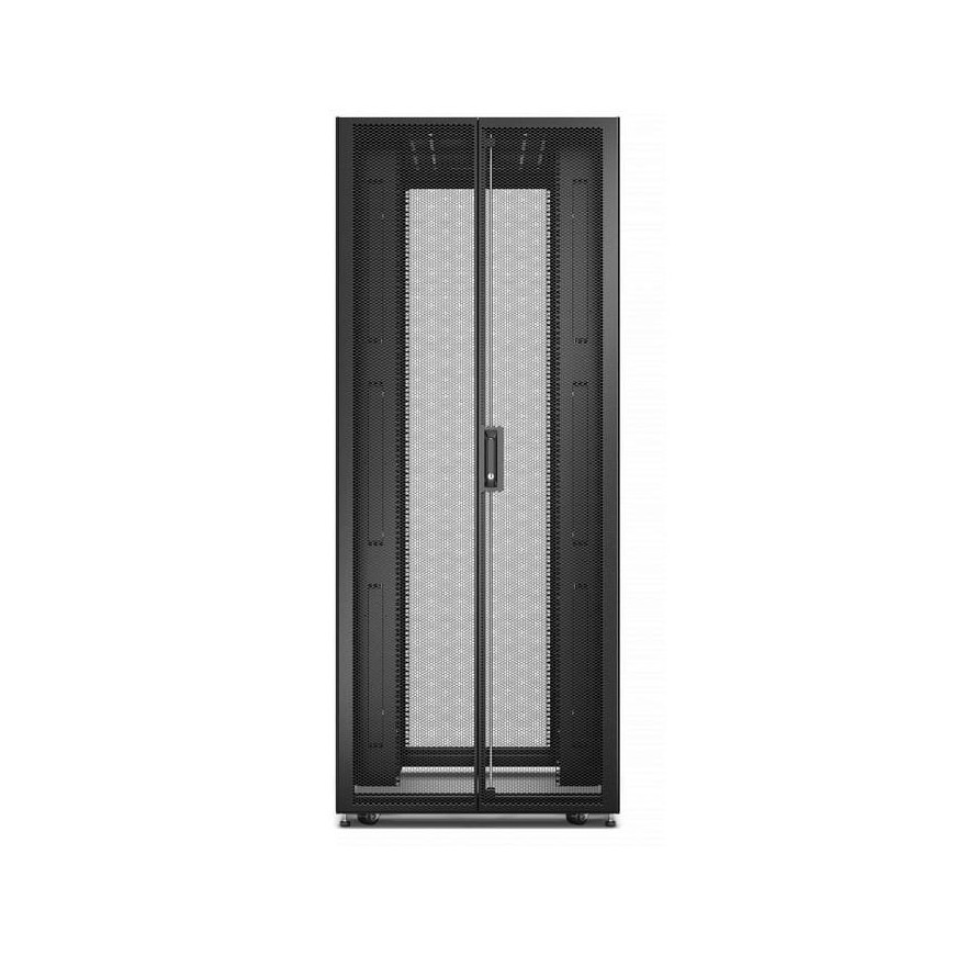 Easy Rack 800mm/48U/1000mm with Roof, Side panel,castors,feet and 4 Brackets, No Bottom, black