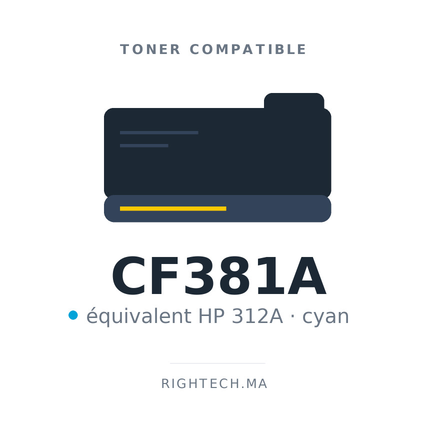 Toner compatible HP 312A cyan (CF381A)