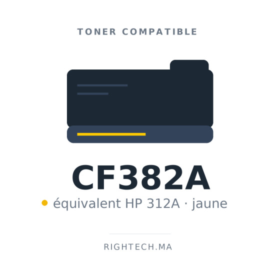 Toner compatible HP 312A jaune (CF382A)