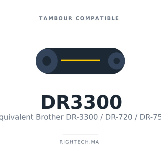Tambour compatible Brother DR-3300 / DR-720 / DR-750 (DR3300)
