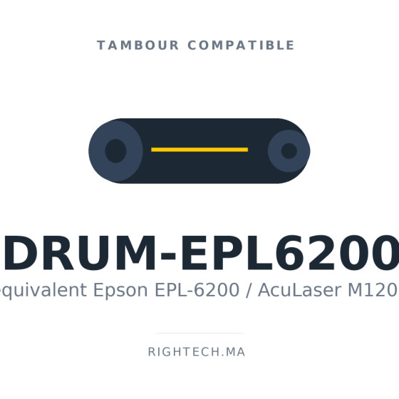 Tambour compatible Epson EPL-6200 / AcuLaser M1200 (DRUM-EPL6200)