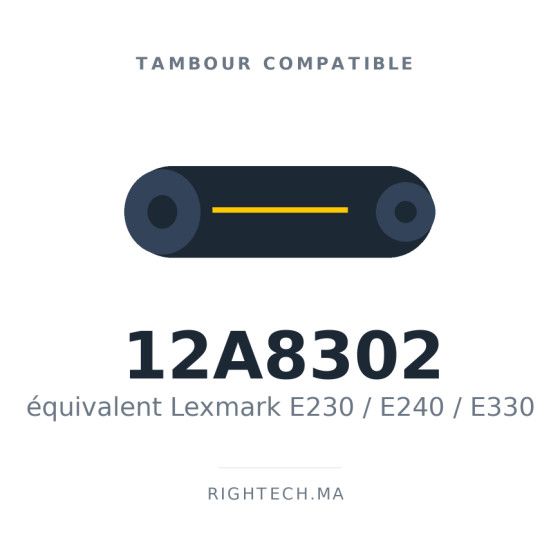Tambour compatible Lexmark E230 / E240 / E330 (12A8302)