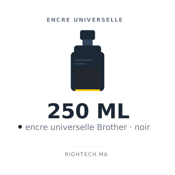 Encre universelle Brother noir 250 ml (UNIV-BR-250-BK)