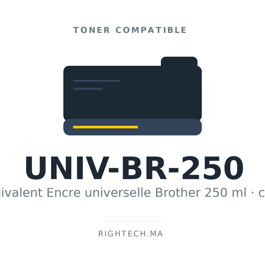 Encre universelle Brother cyan 250 ml (UNIV-BR-250-C)