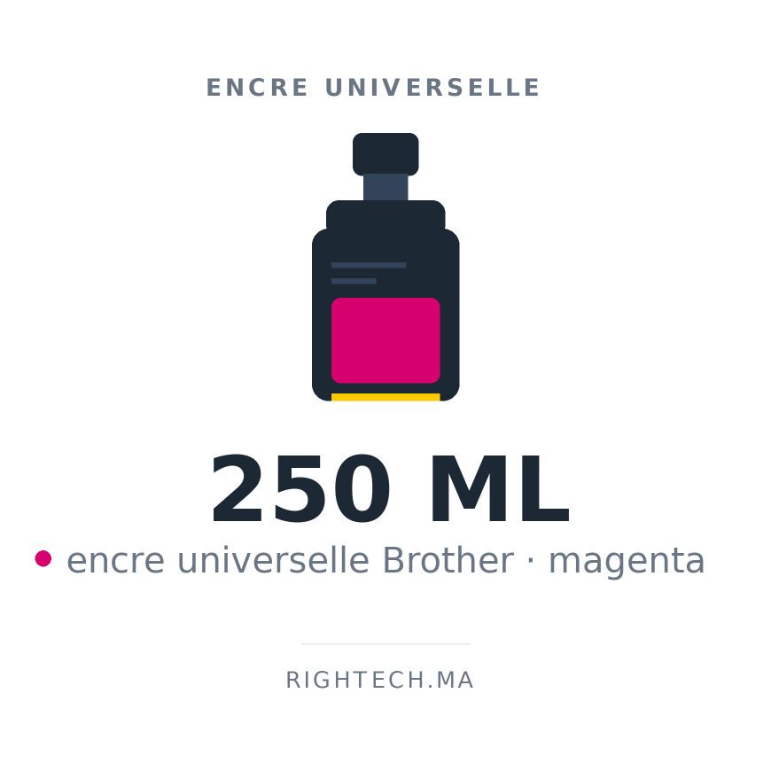 Encre universelle Brother magenta 250 ml (UNIV-BR-250-M)