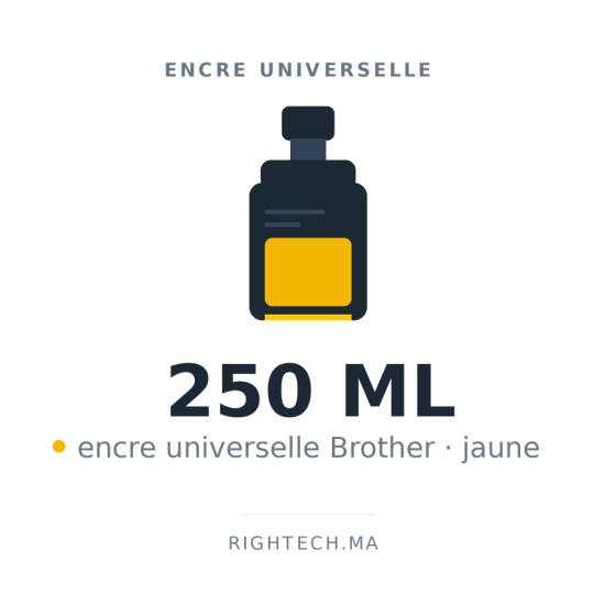 Encre universelle Brother jaune 250 ml (UNIV-BR-250-Y)