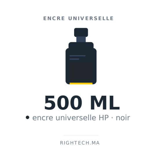 Encre universelle HP noir 500 ml (UNIV-HP-500-BK)