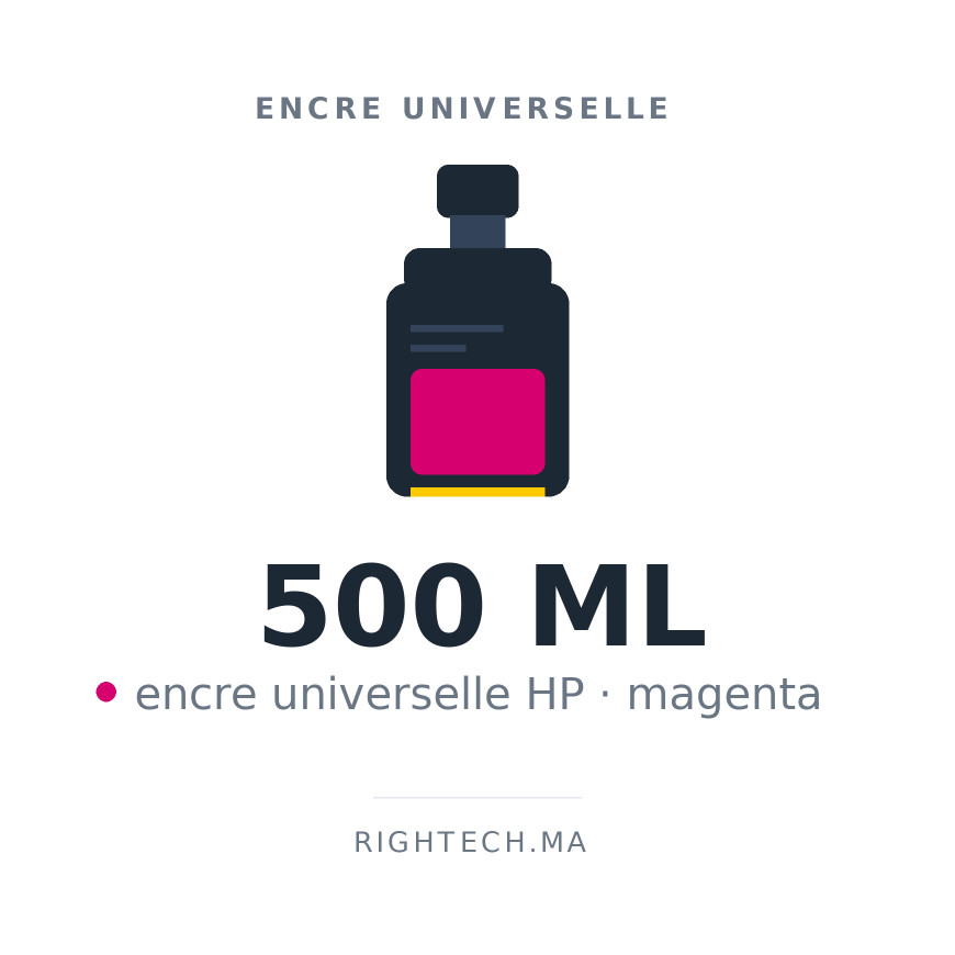 Encre universelle HP magenta 500 ml (UNIV-HP-500-M)