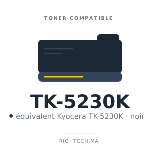Toner compatible Kyocera TK5230 noir (TK-5230K)