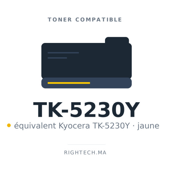 Toner compatible Kyocera TK5230 jaune (TK-5230Y)