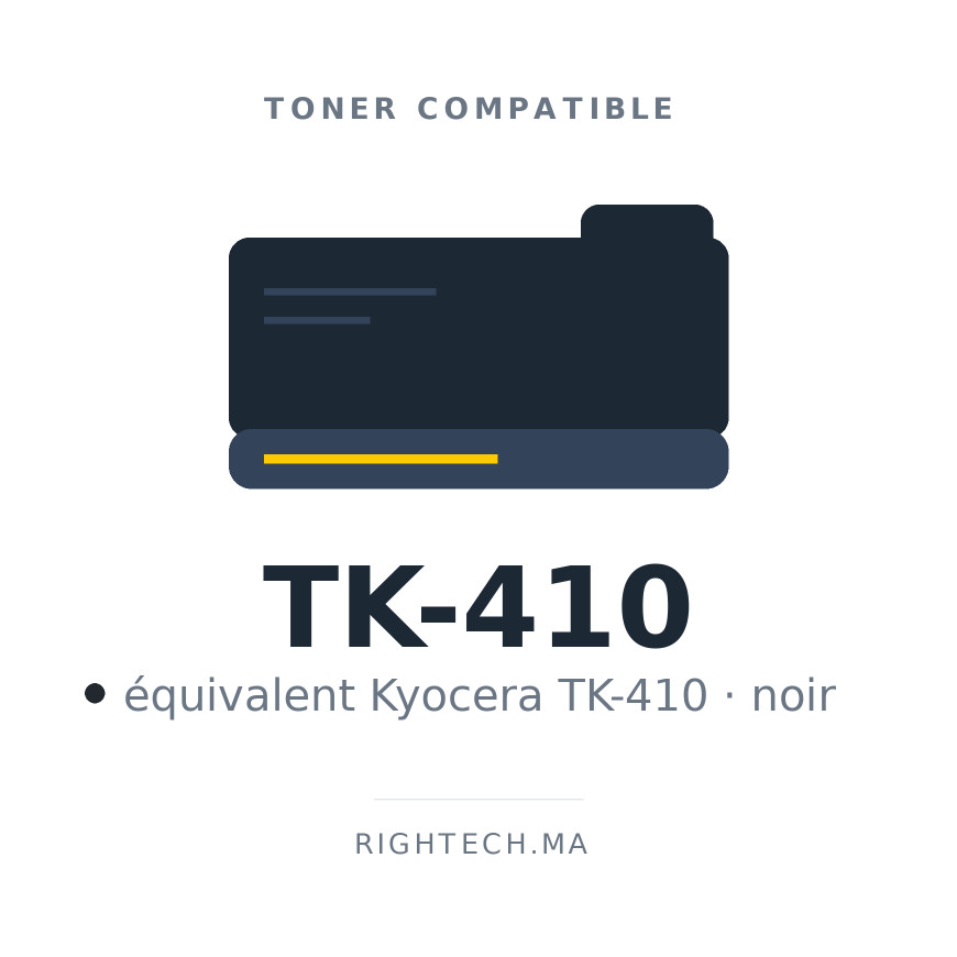 Toner compatible Kyocera TK410/420/435/439 noir (TK-410)